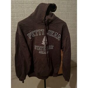 Petit Jean State Park Hoodie Sweatshirt Brown‎ Arkansas Graphic Pullover Size M